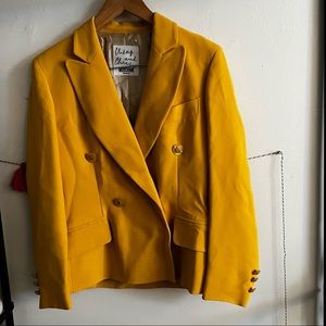 cheap and chic moschino yellow womens blazer